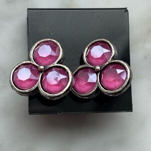 Sabika-Inspired Pink Crystal Earrings -NWT